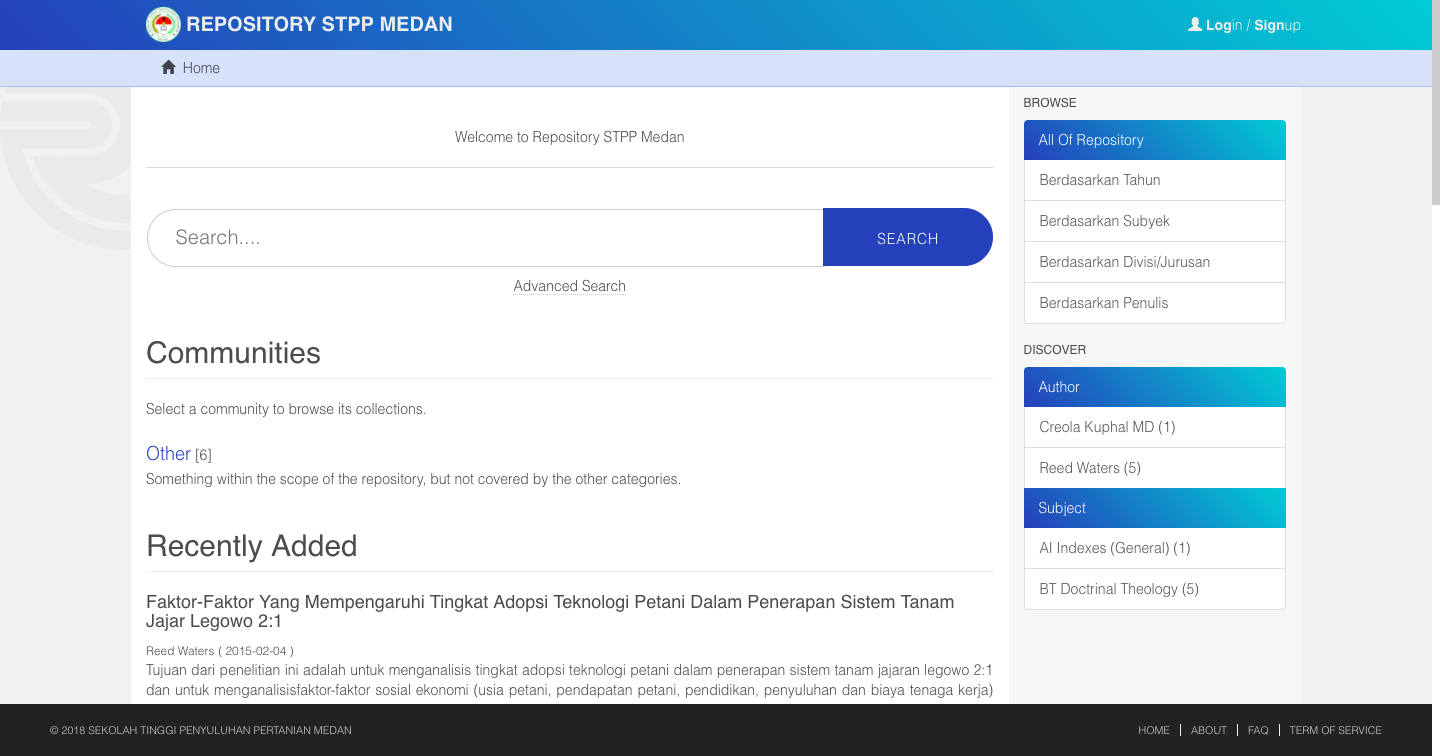 Repository STPP Medan